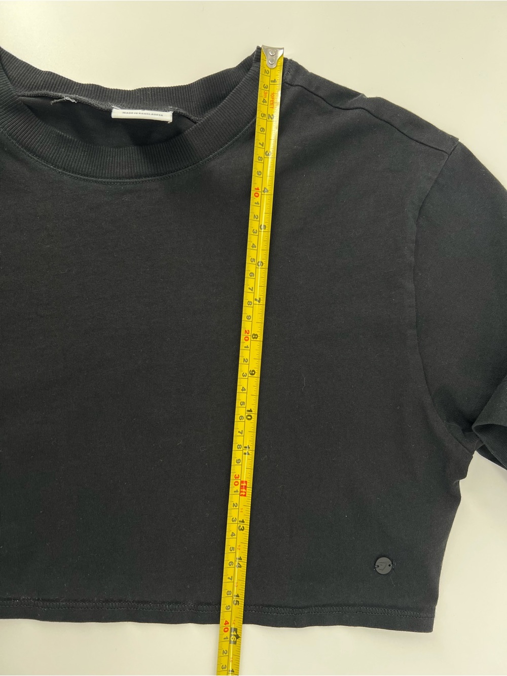 Gymshark Women’s Small Black Cropped Minimalist Boxy Tee - Picture 8 of 9